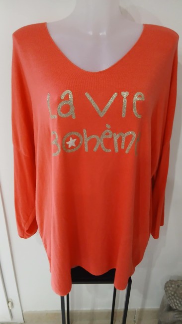 Pull léger « La vie bohème »