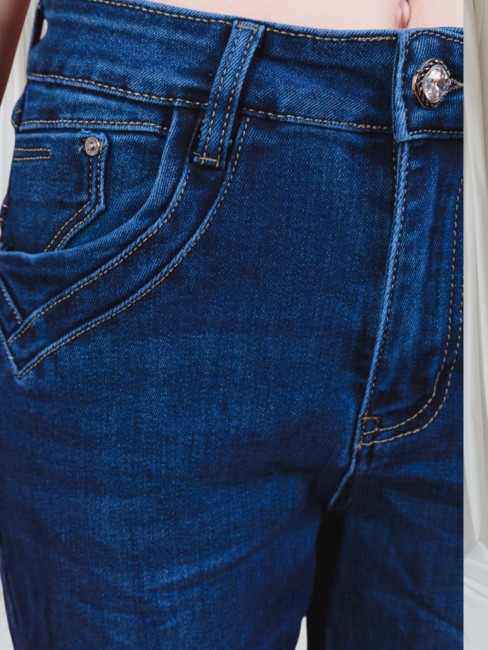 Jeans brut Karostar zippé