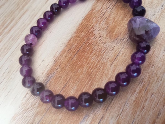 Bracelet Bohême en améthyste