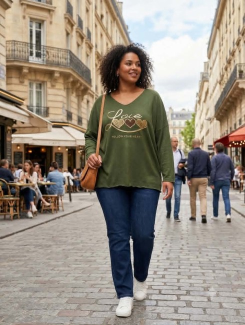 Pull léger coeur Love