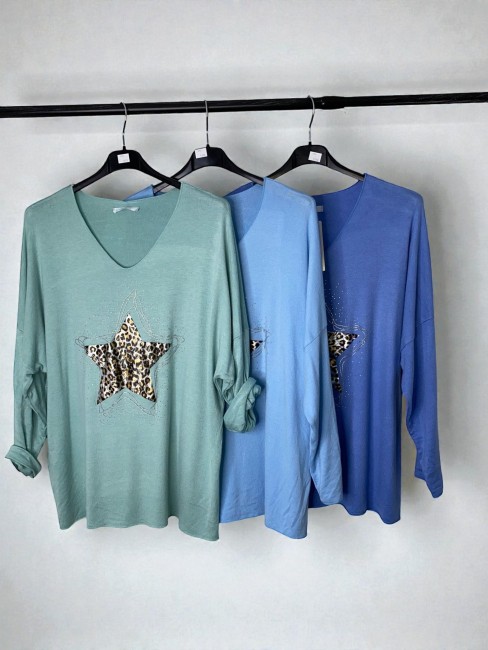 Pull léger fantaisie étoile