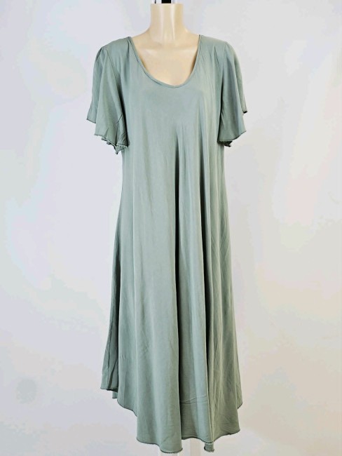 Robe fluide uni viscose