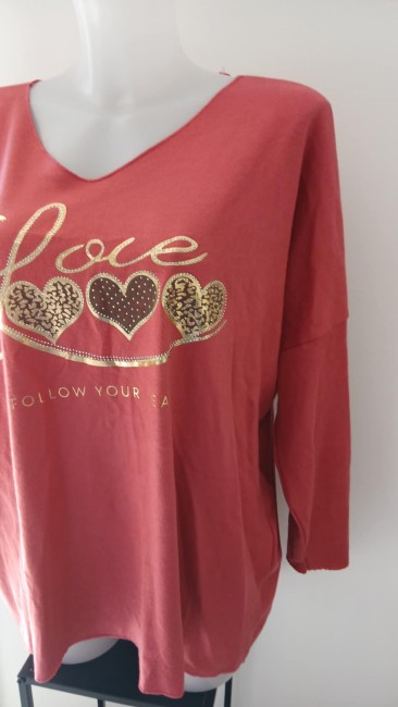 Pull léger coeur Love