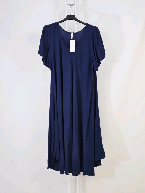 Robe fluide uni viscose