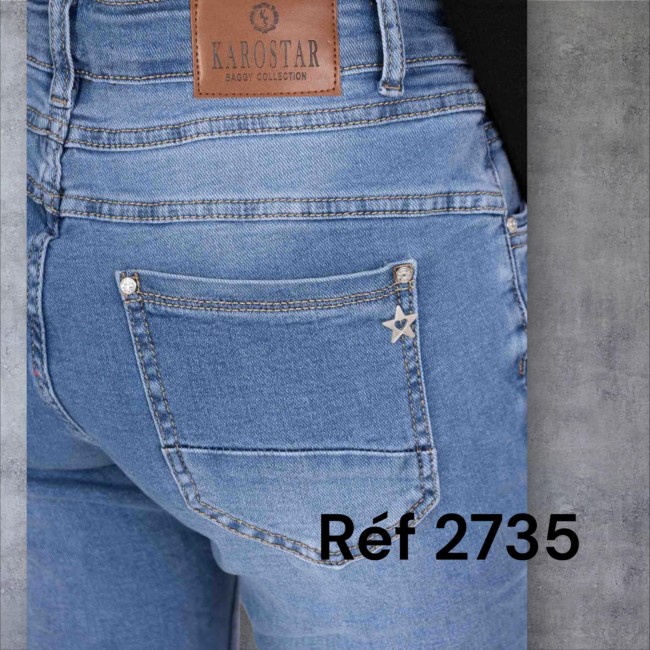 Jeans bleu clair  Karostar fermeture