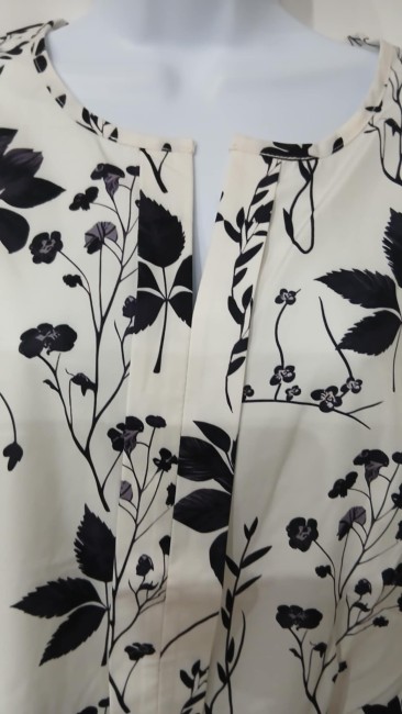 Chemise crème imprimée floral