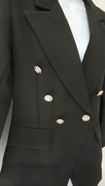 Veste Blazer uni noir 