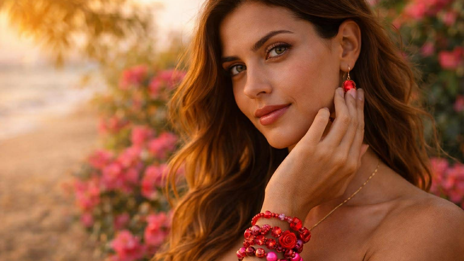 Une collection inspirée par la chaleur du Sud, mêlant fleurs délicates, perles vibrantes et teintes profondes. À porter en été comme en hiver, pour faire éclore la beauté de bijoux colorés, solaires et intemporels.