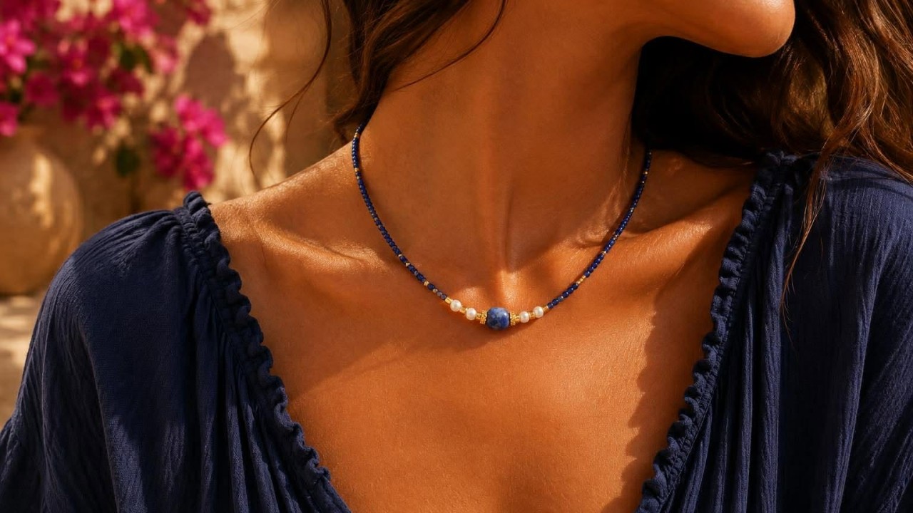 Des colliers bohème chic aux inspirations nomades et orientales, sublimés par des pierres naturelles, des perles colorées et des touches dorées pour un style féminin et raffiné