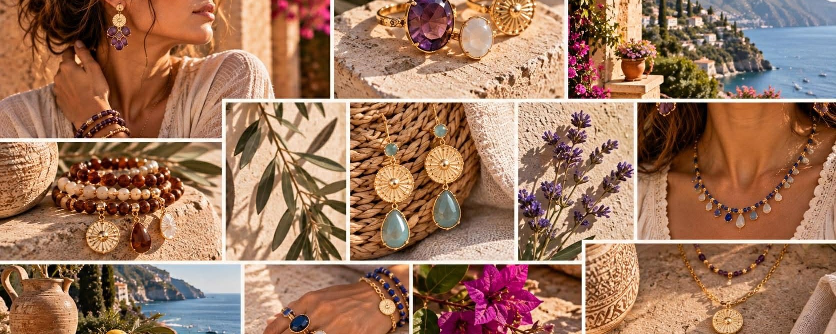 Bijoux bohème chic Caprissa Créations dans un univers méditerranéen
