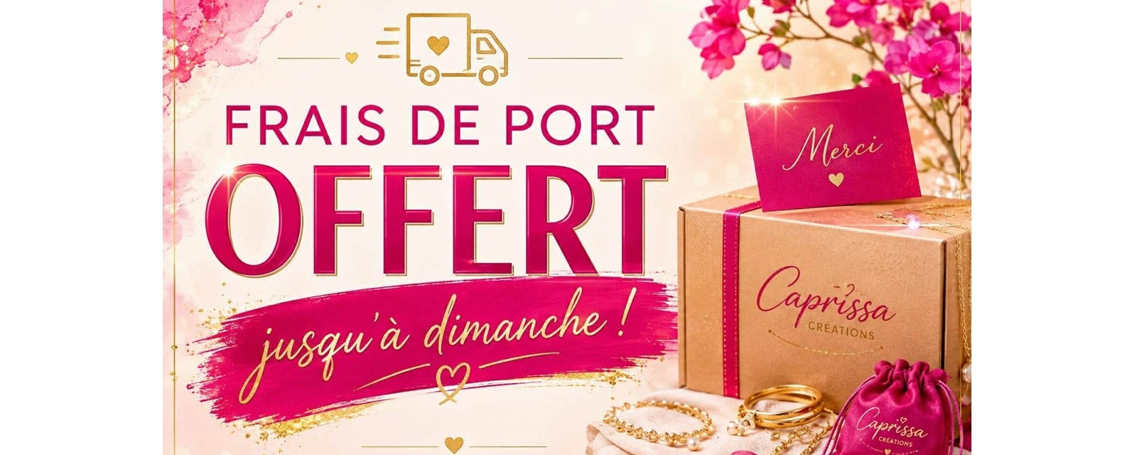Frais de port offert jusqu'à dimanche pour vous faire plaisir à prix doux