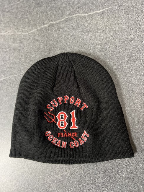 BONNET NOIR BRODE