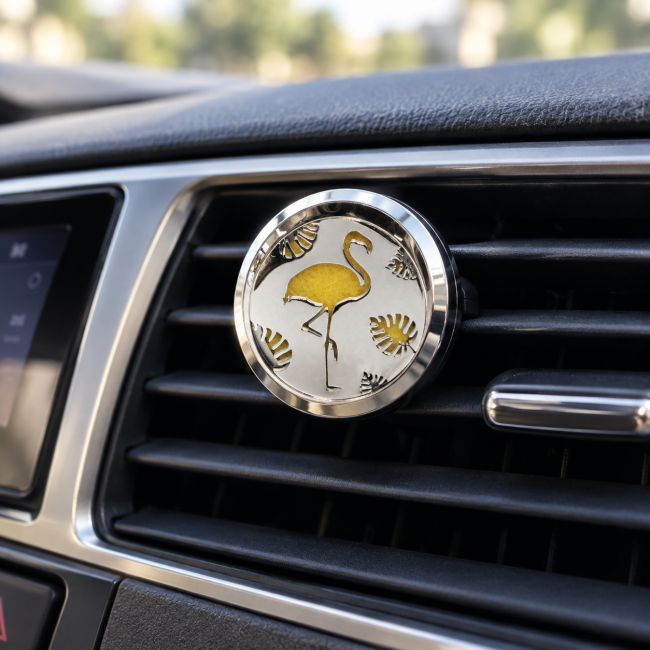 Diffuseur voiture "Flament rose"