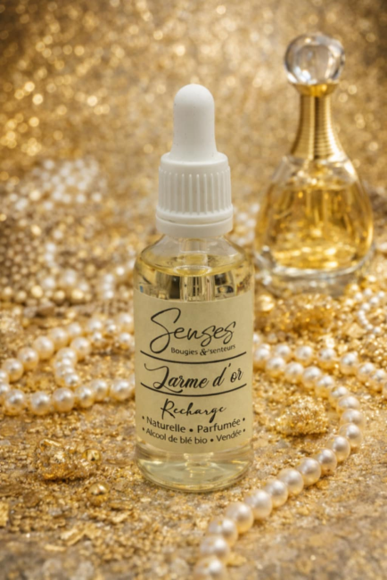 Recharge diffuseur voiture "larme d'or " 50ml
