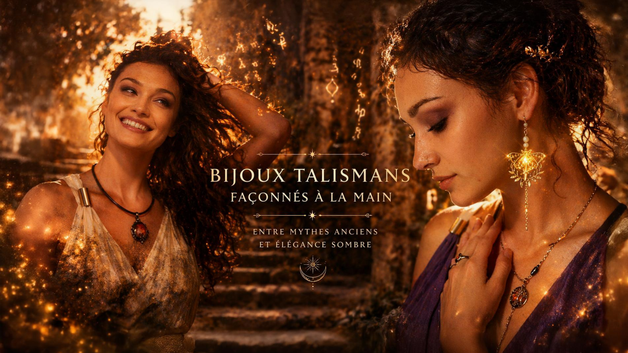 Bijoux talismans artisanaux femme univers mystique et feerique creations faites main