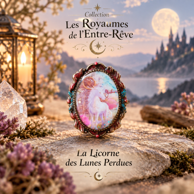 Bague femme La Licorne des Lunes Perdues de la collection Les Royaumes de l’Entre-Rêve