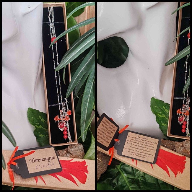 Présenté dans son écrin personnalisé, accompagné de sa carte d’identification et de sa carte de lithothérapie, ce collier réunit la force des montagnes, l’éclat de la pierre et l’esprit indomptable d’Hérensugue.