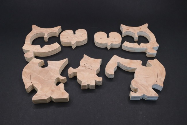 Puzzle bois enfant hibou chouette 7 pièces'''''