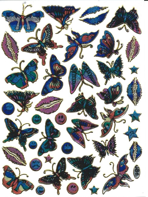 80 Autocollants Papillon Transparents – Pour Scrapbooking, Décoration DIY, Cadeaux Créatifs