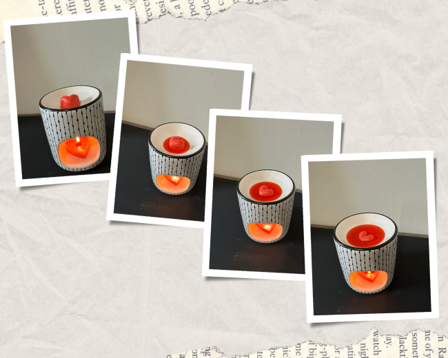 Ivory Scrapbook Happy Valentine's Day Couple Photo Collage