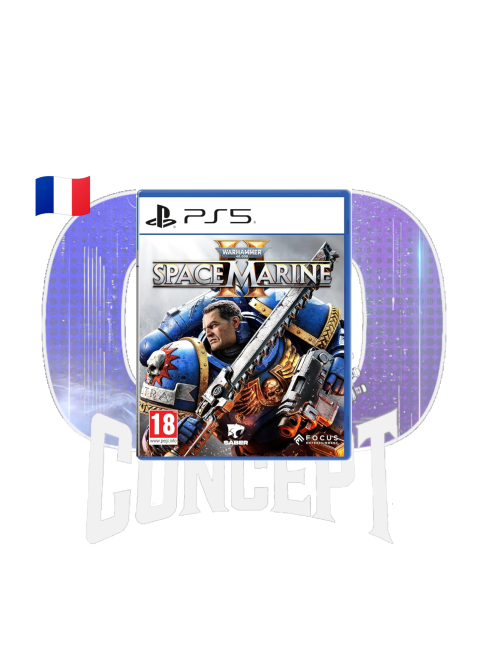 Warhammer 40k Space Marines 2 PS5 front Photo de la jaquette du jeu Warhammer 40K Space Marine 2 sur PS5