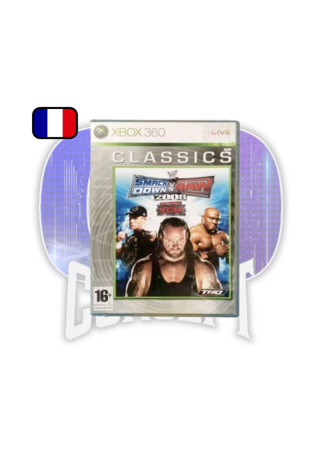 WWE SmackDown vs Raw 2008 Xbox 360 Classics Cover WWE SmackDown vs Raw 2008 Xbox 360 Classics