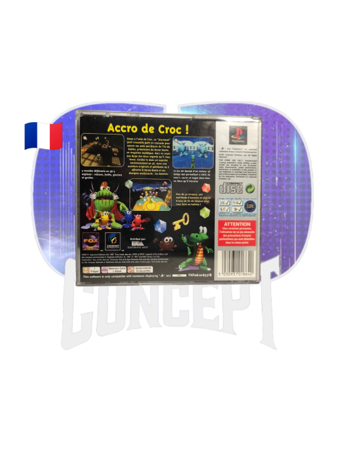 Croc Legend of the Gobbos Platinum PS1 back Photo de dos du jeu Croc: Legend of the Gobbos Platinum PS1