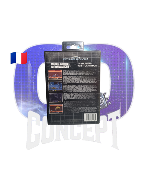 Photo de l'arrière du jeu Michael Jackson's Moonwalker sur Megadrive