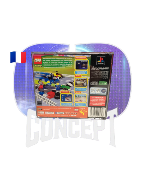 Lego Racers PS1 back Photo de dos du jeu Lego Racers sur PS1