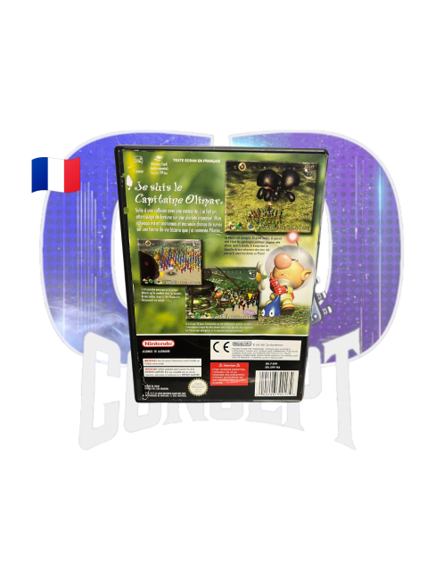 Photo de l'arrière du jeu Pikmin sur GameCube