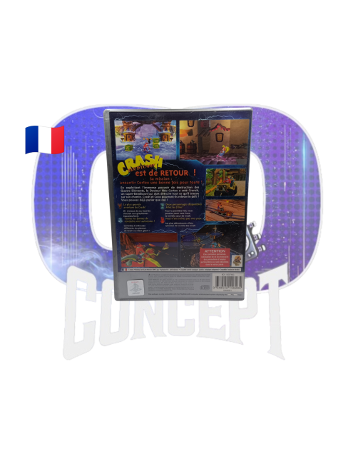 Photo de l'arrière du jeu Crash Bandicoot la vengeance de Cortex Platinum sur PS2