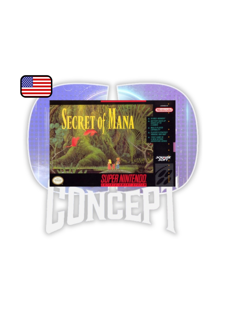 Secret of Mana SNES US Box Secret of Mana SNES US