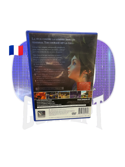 Photo de l'arrière du jeu Kingdom Hearts sur Playstation 2
