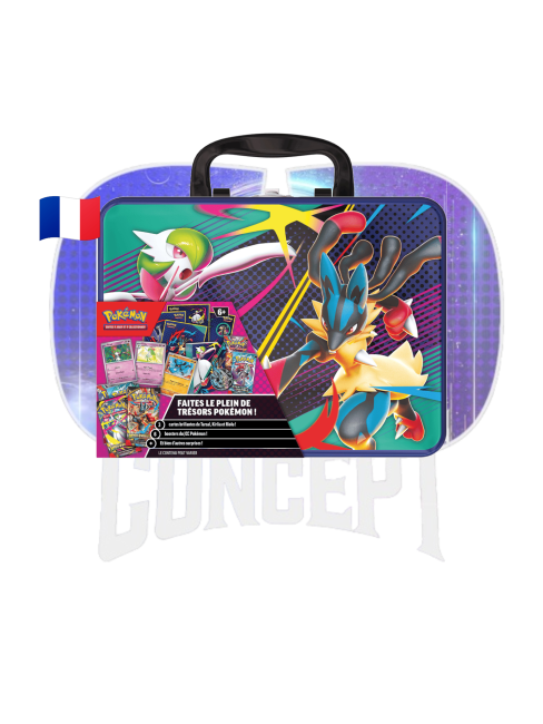 Coffre de Collection Pokémon Méga Évolution front Photo de face du coffre aux trésors Pokémon Méga Évolution