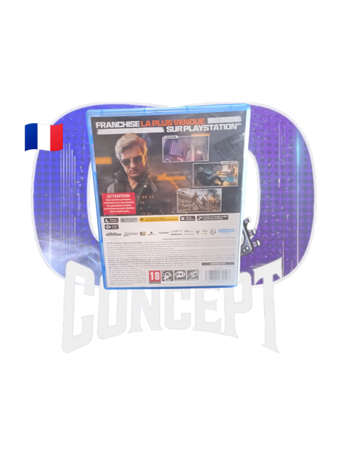 Photo de l'arrière du jeu Call of Duty Black Ops 6 sur PS5