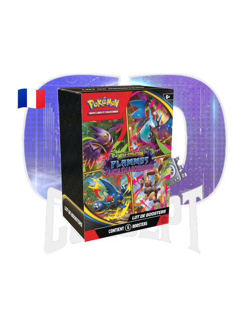 Photo du bundle 6 boosters Pokémon Flammes Fantasmagoriques