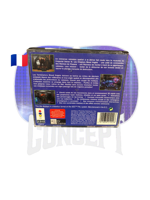 Space Hulk 3DO back Photo de dos du jeu Space Hulk: Vengeance of the Blood Angels – 3DO