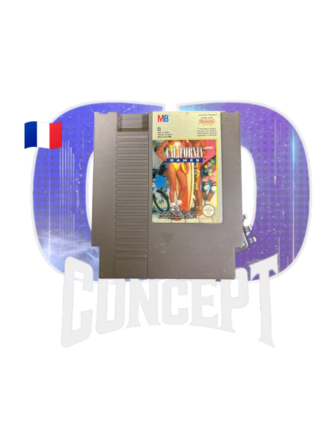 California Games – NES Photo de la cartouche du jeu California Games NES loose