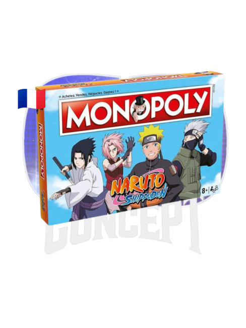 Photo de face du Monopoly Naruto