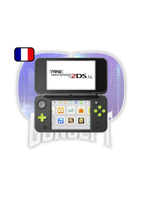 Front New Nintendo 2DS XL noire verte