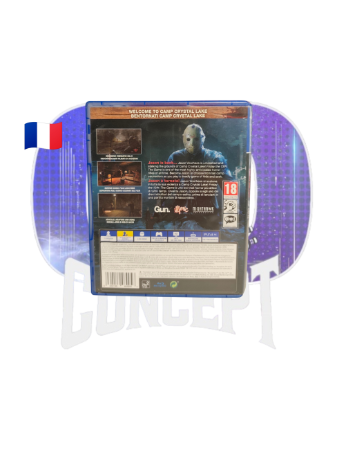 Friday the 13th the game PS4 back Photo de dos du jeu Friday the 13th the game PS4