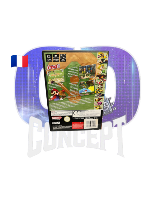 Photo de l'arrière du jeu Mario Superstar Baseball sur GameCube