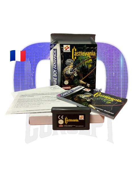 Photo du contenu de la boîte du jeu Castlevania sur GBA