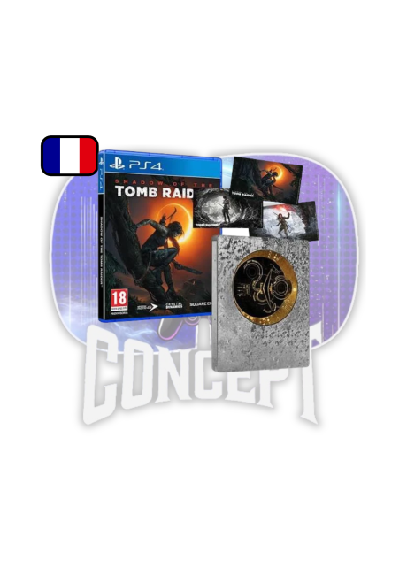 Shadow of the Tomb Raider – Édition Steelbook – PS4 – sous blister