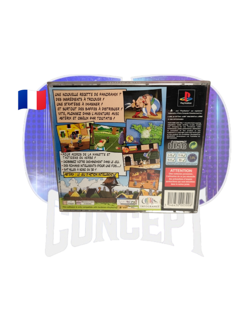 Astérix PS1 back Photo de dos du jeu Astérix sur PS1