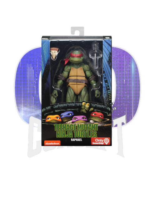 NECA – Teenage Mutant Ninja Turtles – Raphael – Movie 1990 – box Photo de la boîte de la figurine NECA Raphael TMNT Movie 1990 18 cm