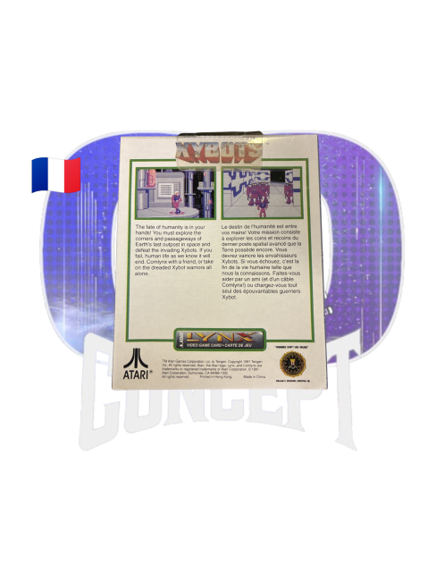 Xybots Atari Lynx back Photo de dos du jeu Xybots sur Atari Lynx