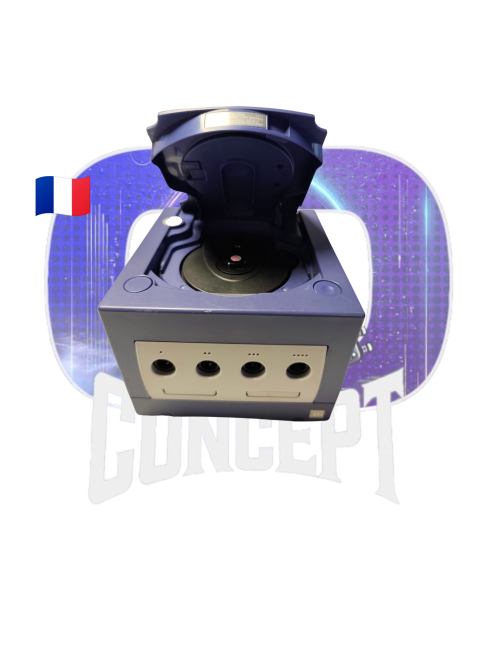 GameCube indigo en loose open Photo de la GameCube Indigo en loose ouverte