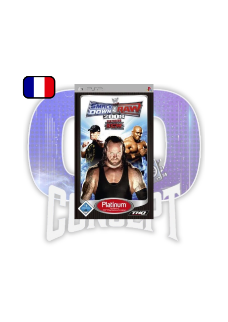 Cover WWE SmackDown vs Raw 2008 PSP Platinum