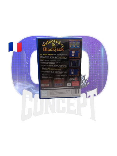 Photo de l'arrière du jeu Vidéo Poker & Blackjack sur PS2